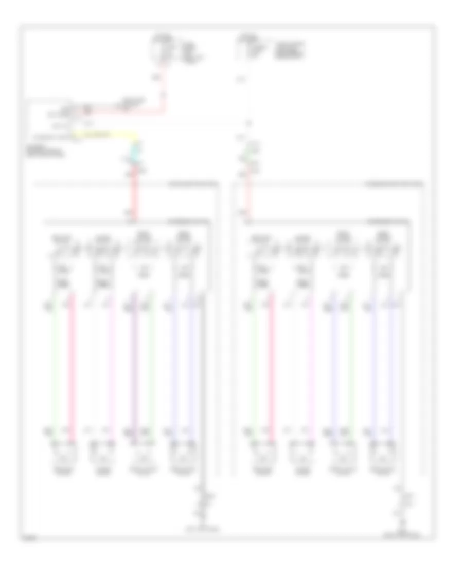 Power Seats Wiring Diagram for Infiniti FX37 2013