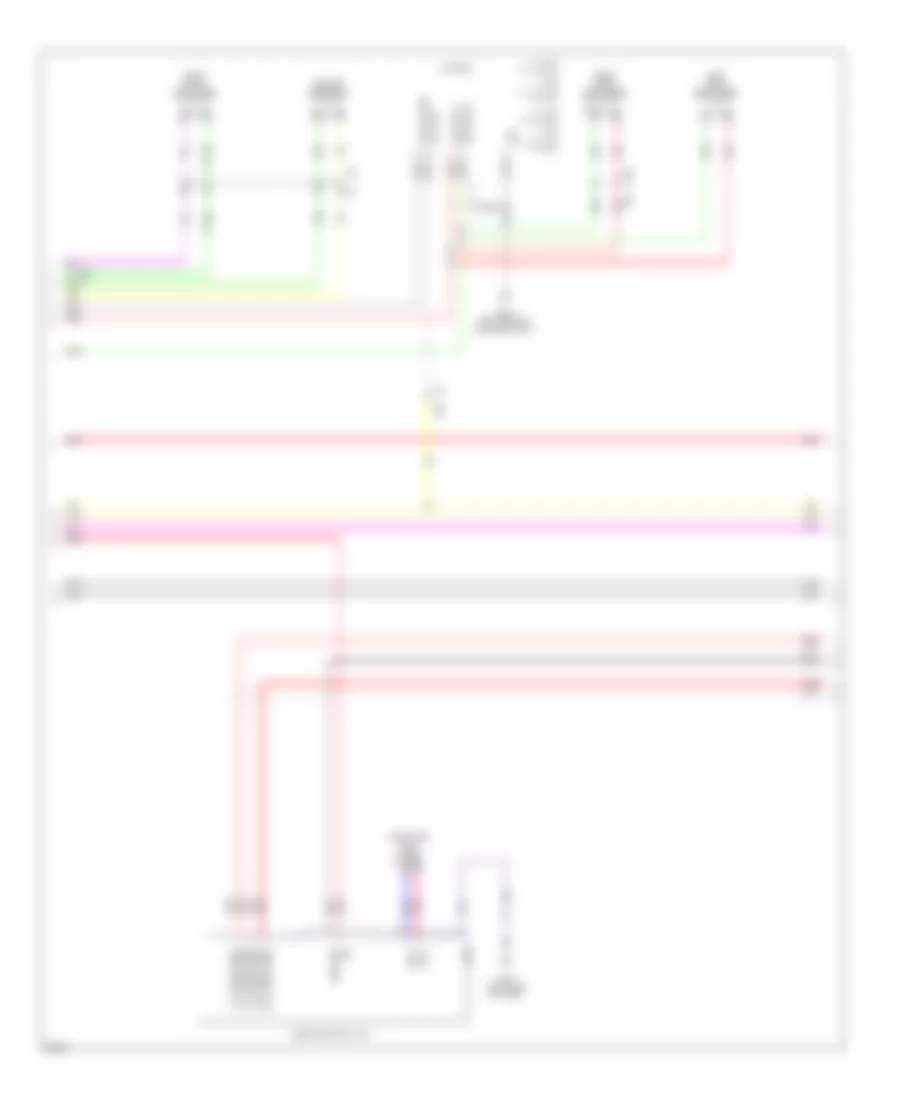 Radio Wiring Diagram with Navigation 3 of 6 for Infiniti FX37 2013