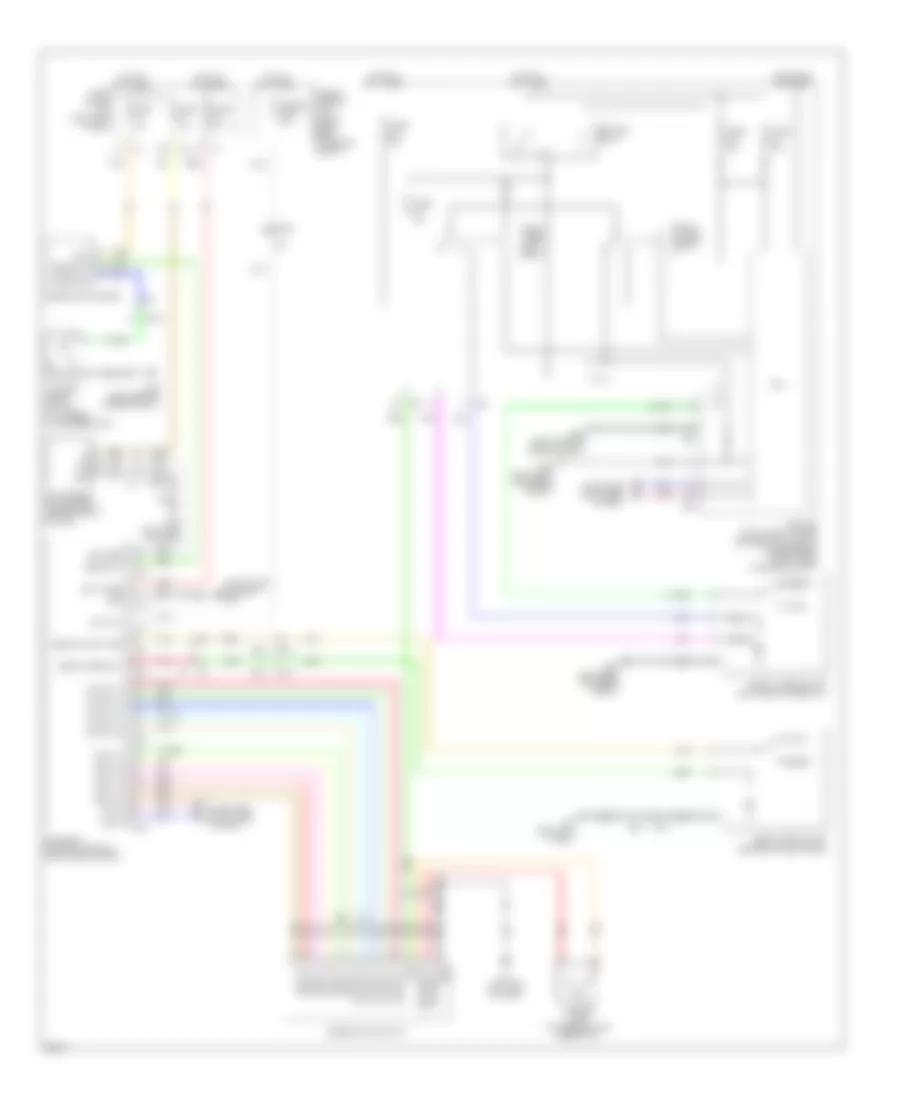 Wiper Washer Wiring Diagram for Infiniti FX37 2013