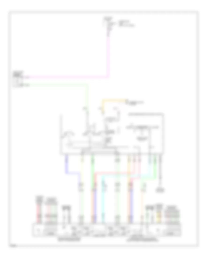 Power Mirrors Wiring Diagram for Infiniti FX37 Limited Edition 2013