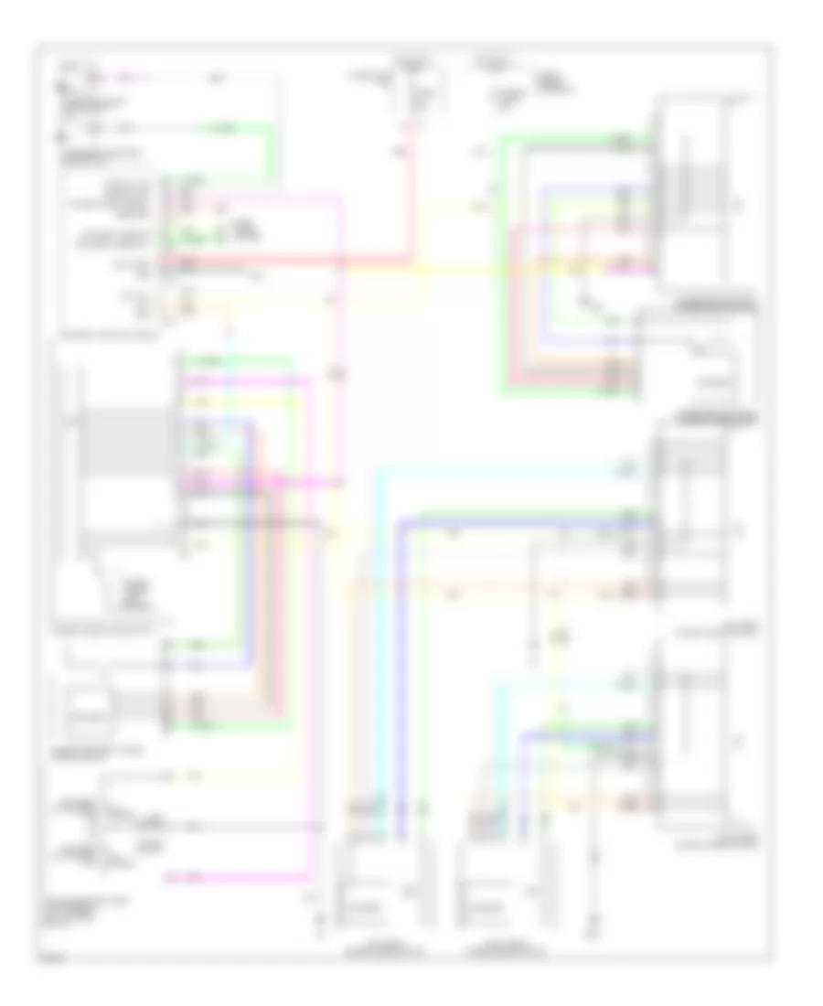 Power Windows Wiring Diagram, Premium for Infiniti G35 Journey 2008