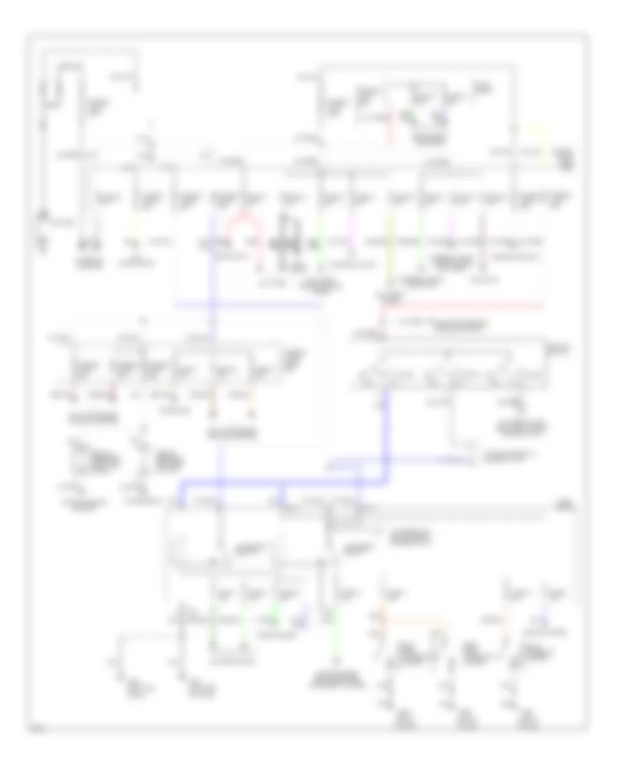 Power Distribution Wiring Diagram 1 of 2 for Infiniti Q45 t 1996