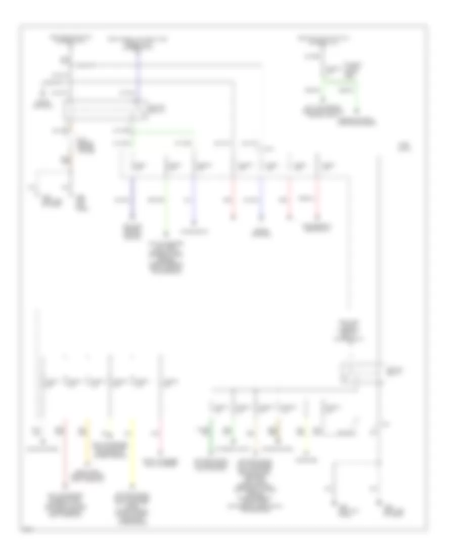 Power Distribution Wiring Diagram (2 of 2) for Infiniti Q45 t 1996