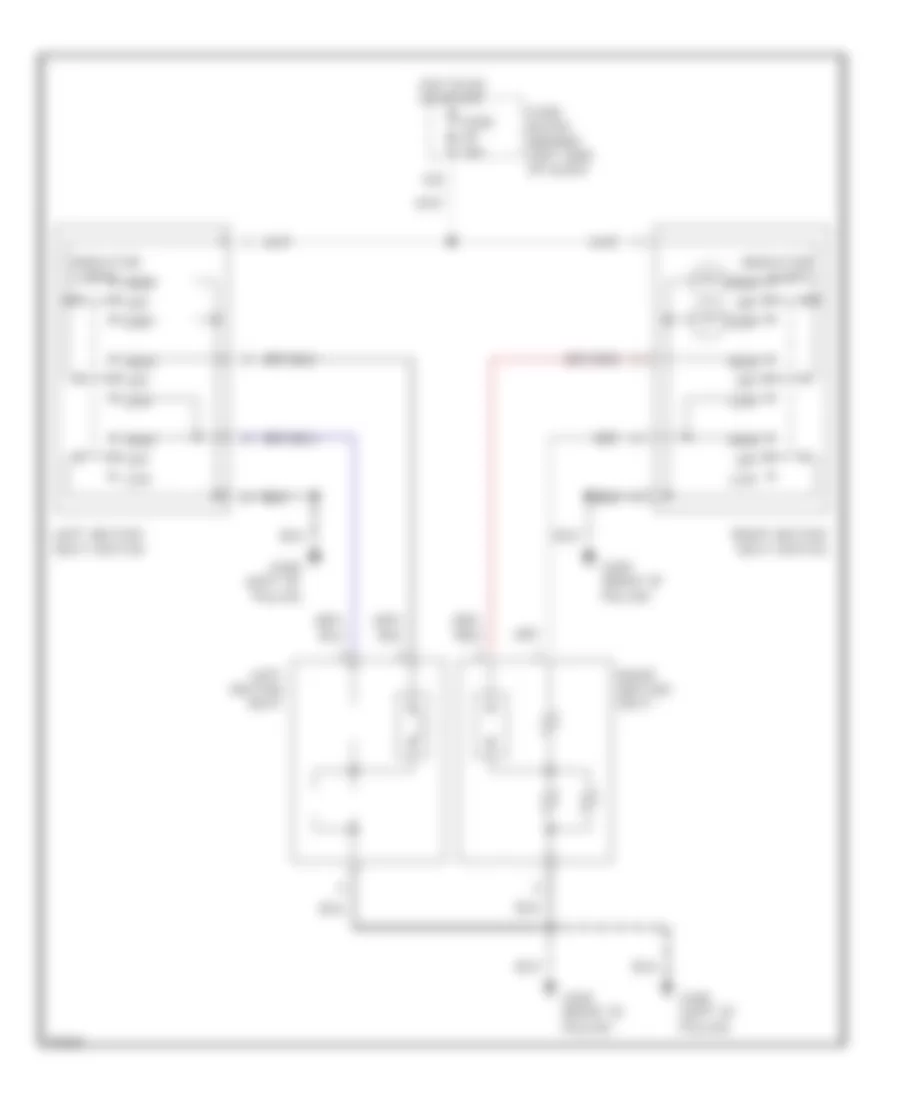 Heated Seats Wiring Diagram for Infiniti I30 1997