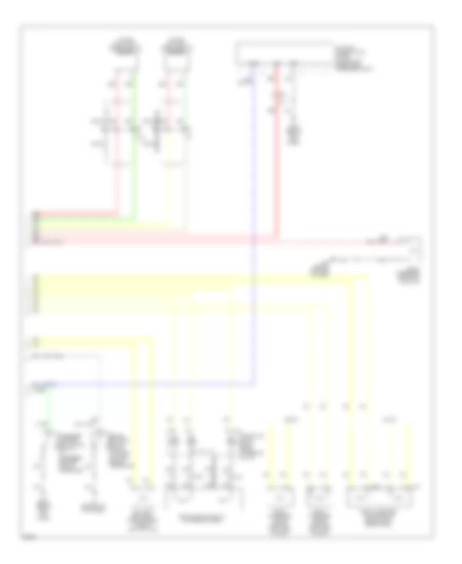 Supplemental Restraints Wiring Diagram, Sedan (2 of 2) for Infiniti G37 2013