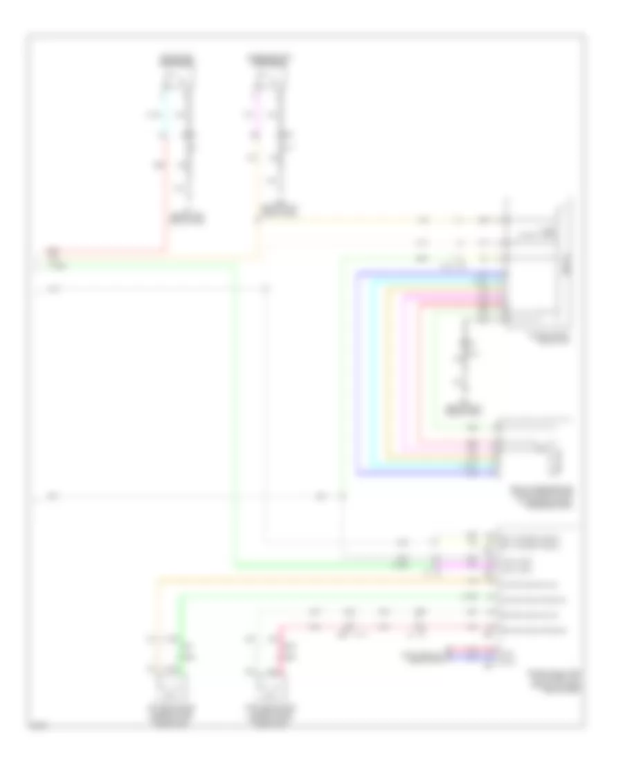 Power Windows Wiring Diagram, Convertible (2 of 2) for Infiniti G37 2013