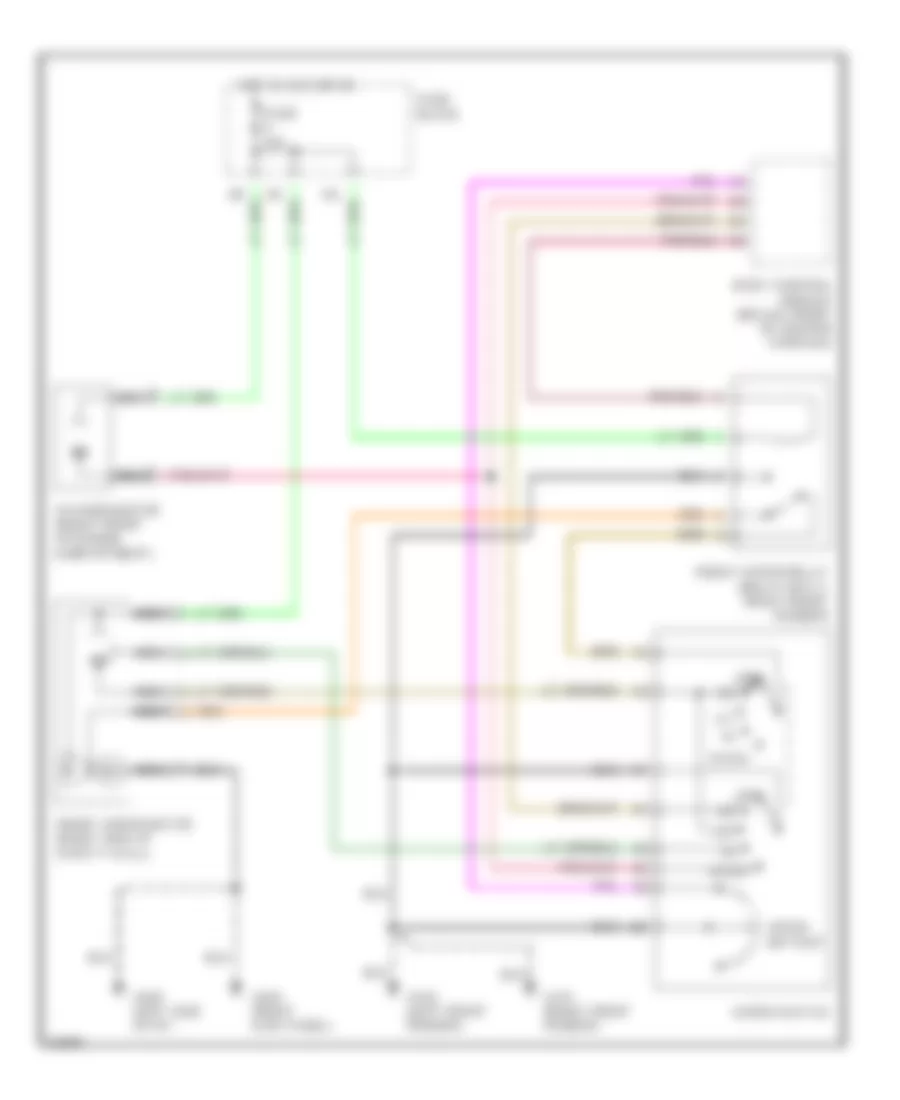 Wiper Washer Wiring Diagram for Infiniti I30 t 1997
