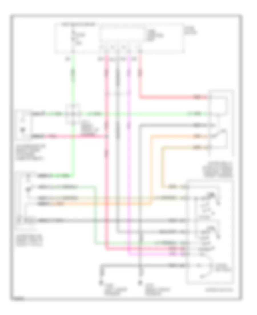 Wiper Washer Wiring Diagram for Infiniti J30 1997