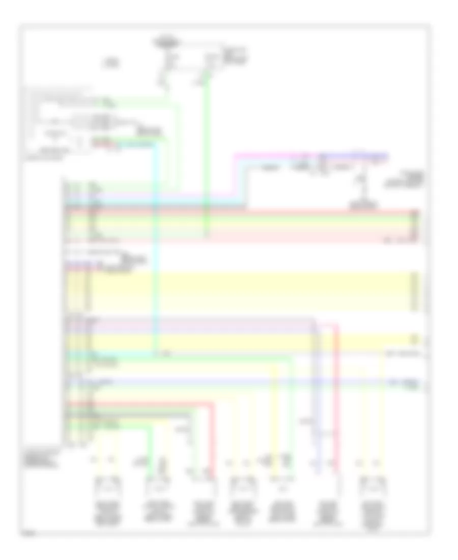 Supplemental Restraints Wiring Diagram, Sedan (1 of 2) for Infiniti G37 Journey 2013