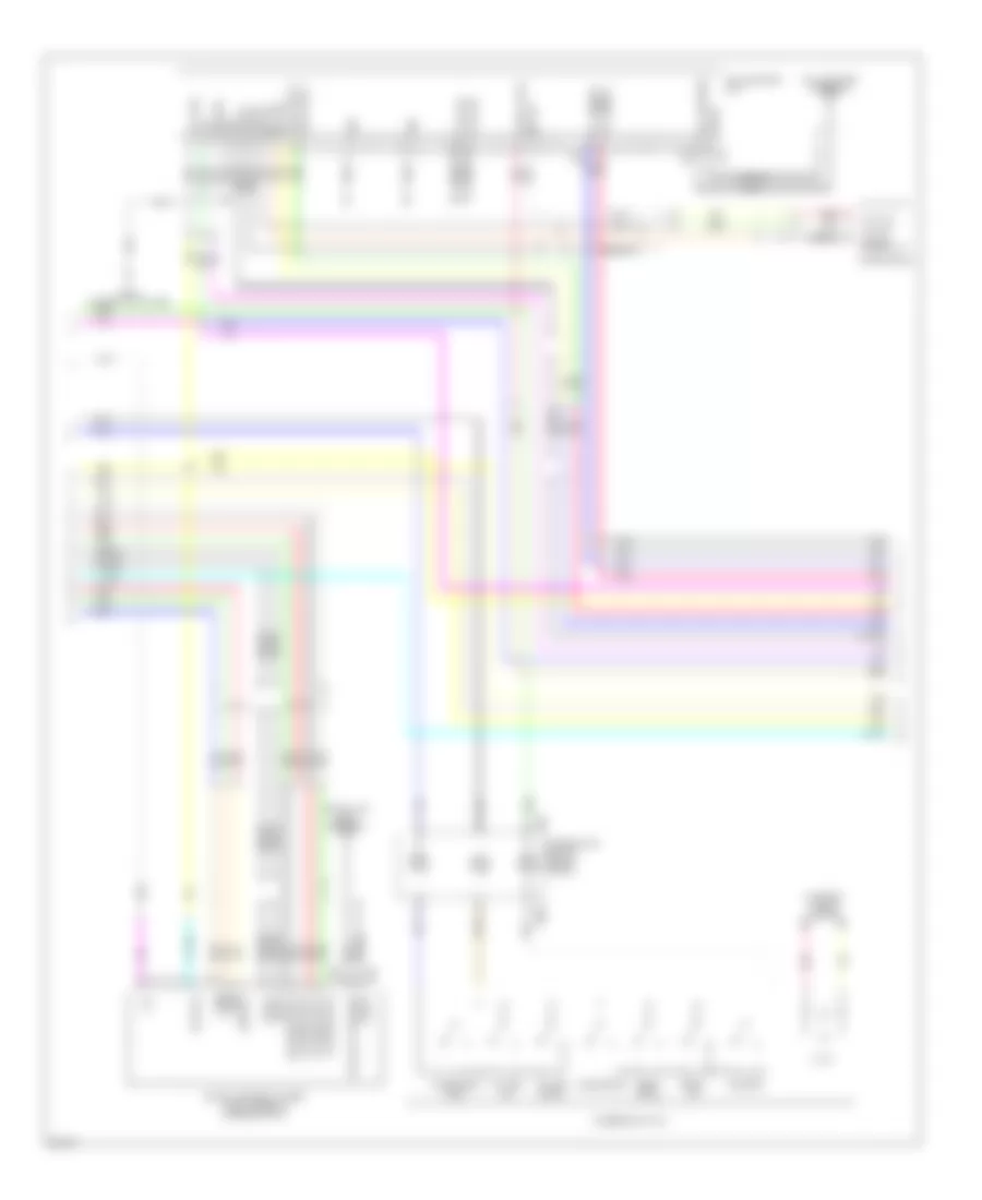 Radio Wiring Diagram, with Bose without Navigation (2 of 4) for Infiniti G37 Journey 2008