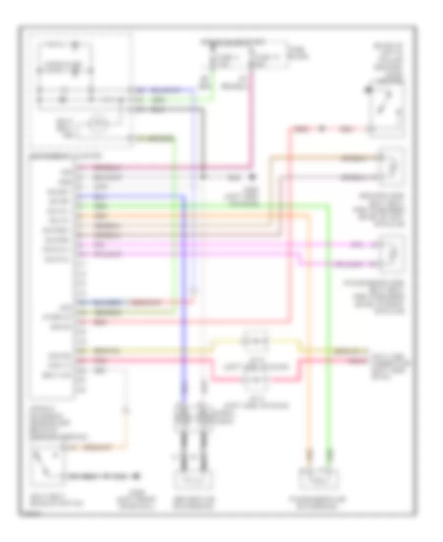 Supplemental Restraint Wiring Diagram for Infiniti Q45 1997