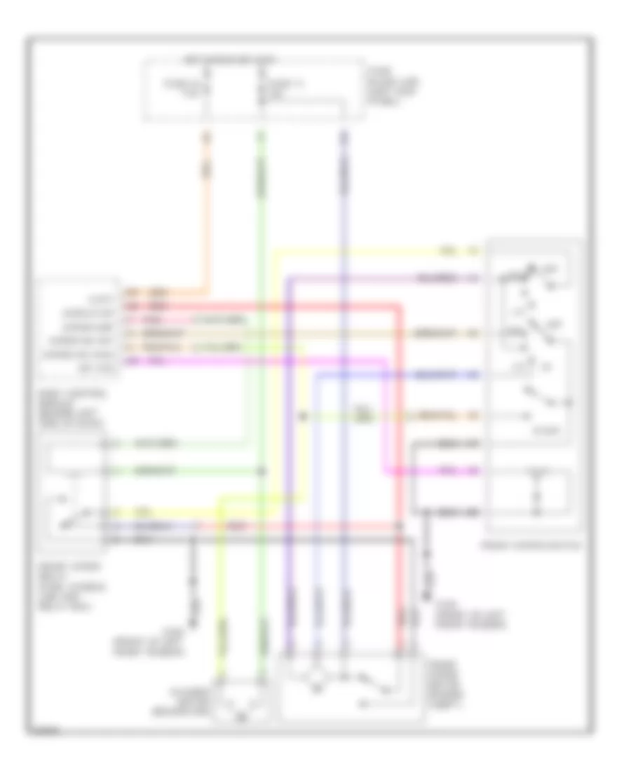 Wiper Washer Wiring Diagram for Infiniti Q45 1997