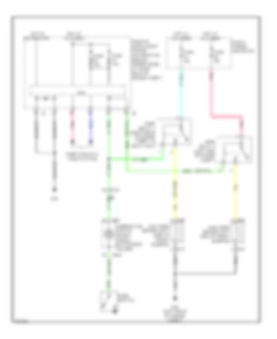 Horn Wiring Diagram for Infiniti G37 x 2013