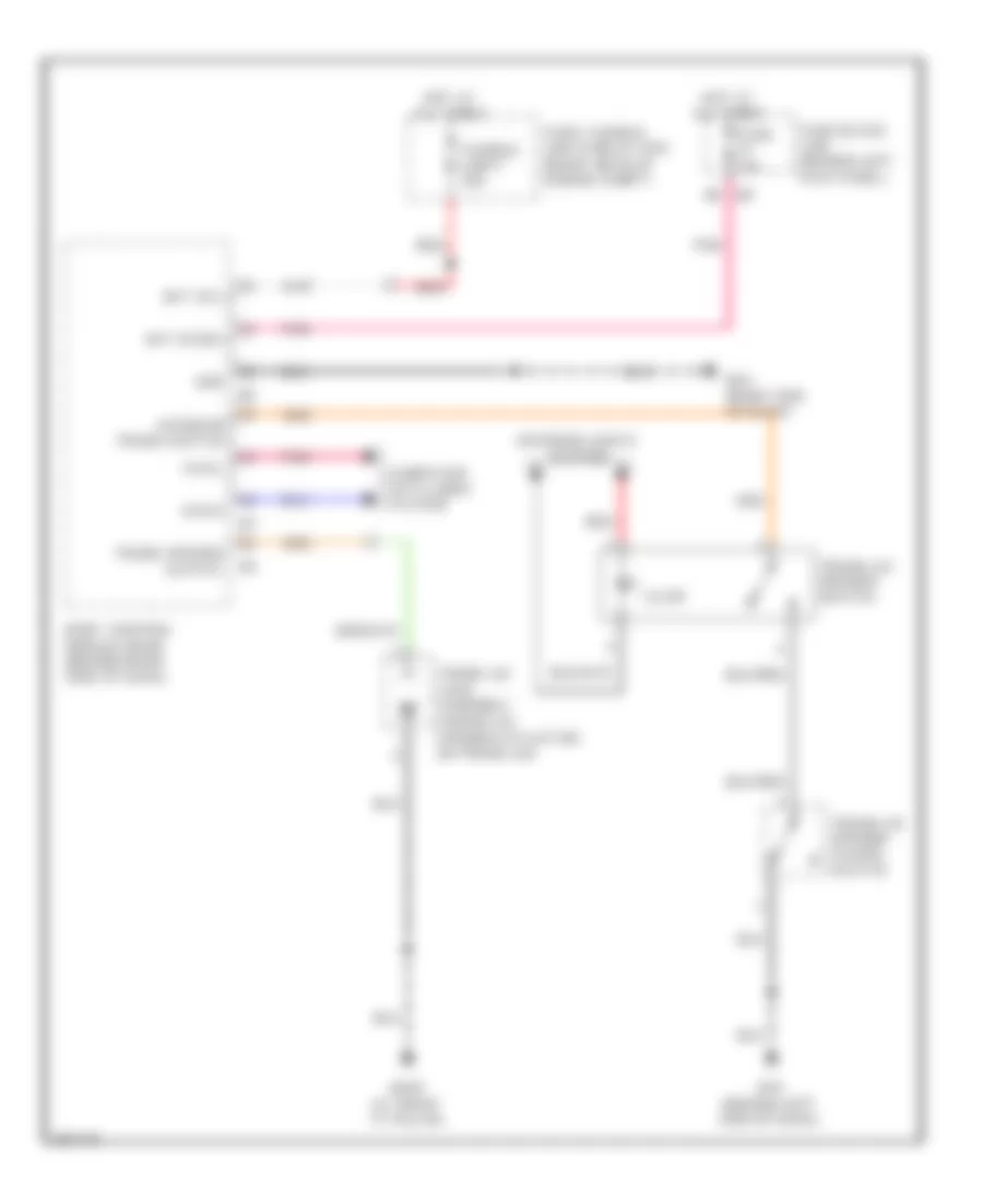 Trunk Release Wiring Diagram for Infiniti M35 2008