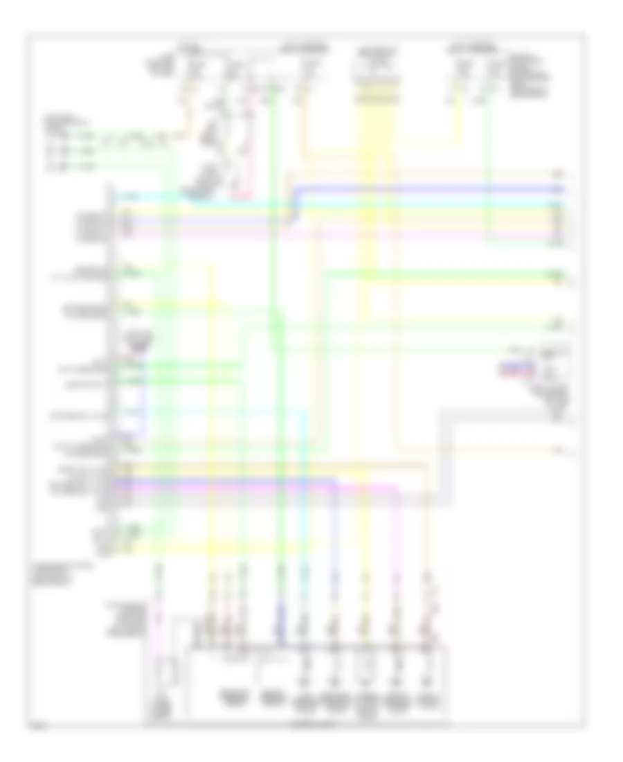 A T Wiring Diagram without Sport Mode 1 of 2 for Infiniti JX35 2013