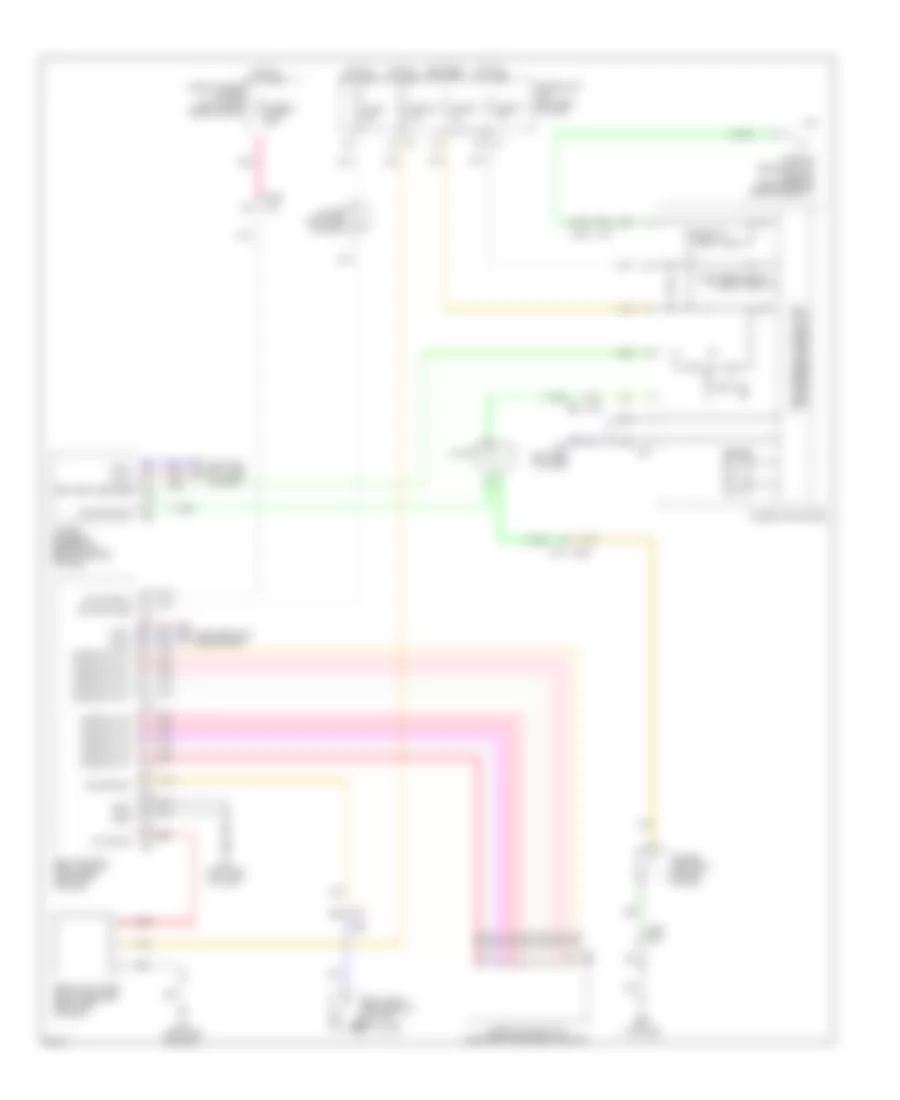 Warning Systems Wiring Diagram for Infiniti JX35 2013