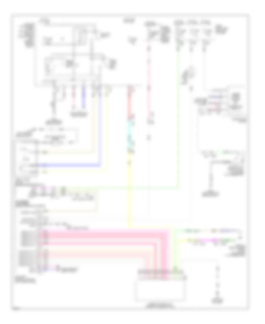 Front Wiper Washer Wiring Diagram for Infiniti JX35 2013