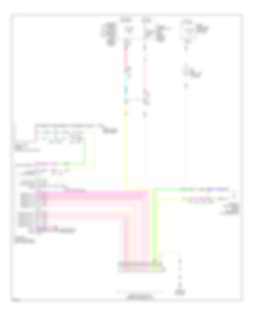 Rear Wiper Washer Wiring Diagram for Infiniti JX35 2013