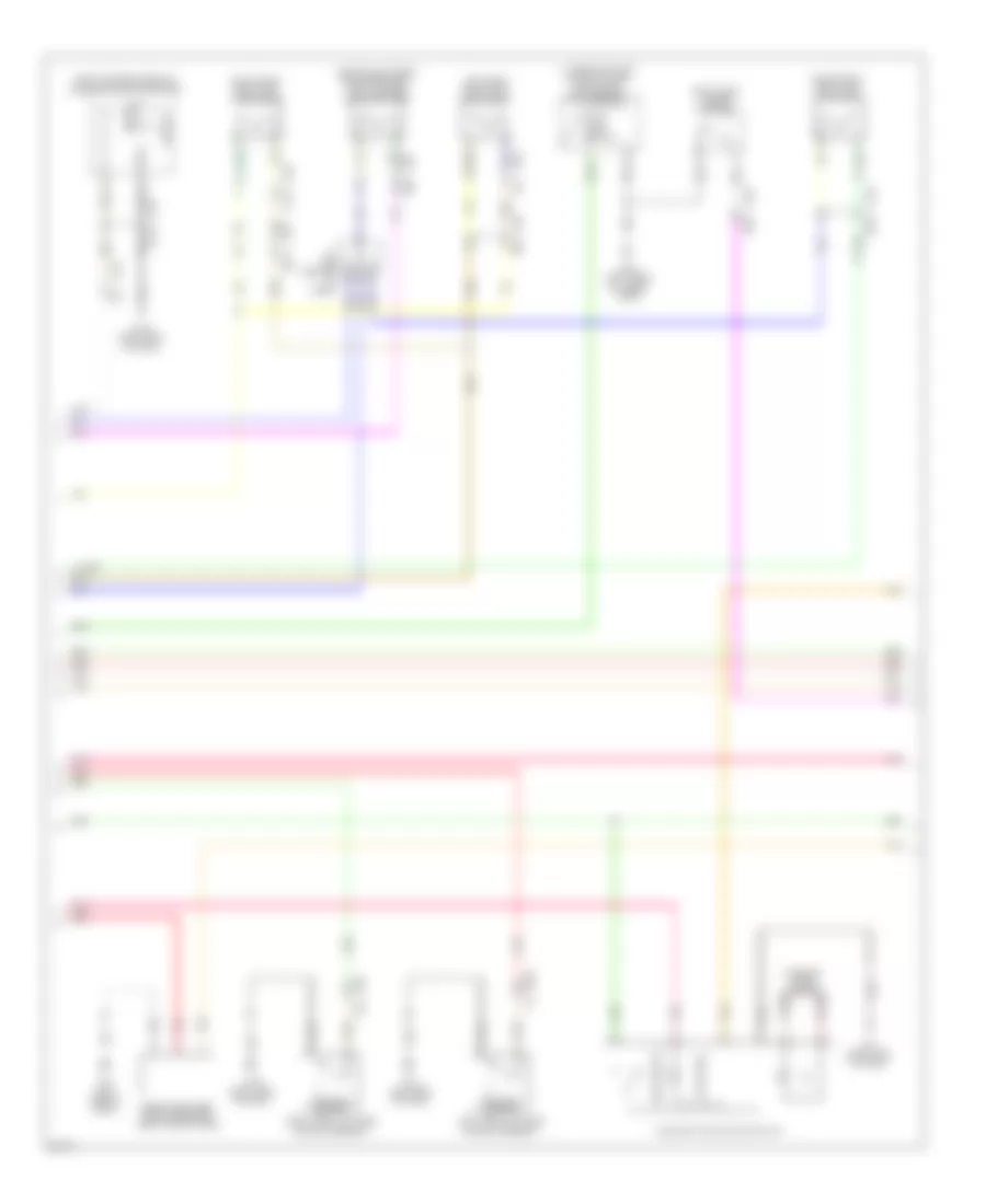 Forced Entry Wiring Diagram 2 of 4 for Infiniti JX35 2013