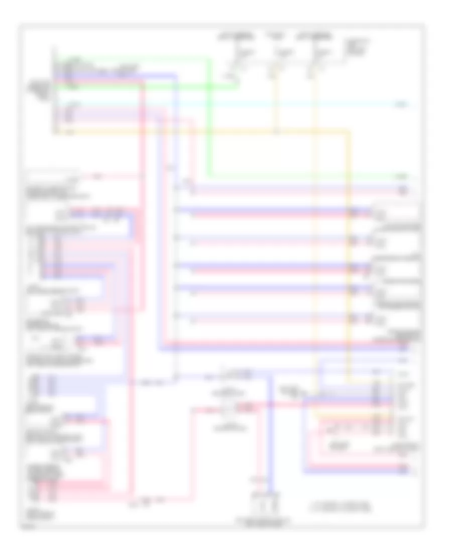 Computer Data Lines Wiring Diagram, with Memory without ICC (1 of 2) for Infiniti JX35 2013