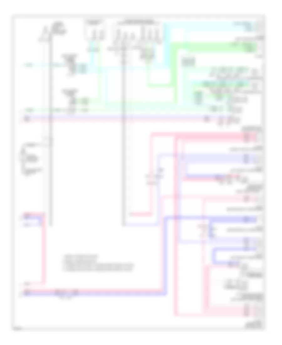 Computer Data Lines Wiring Diagram, with Memory without ICC (2 of 2) for Infiniti JX35 2013