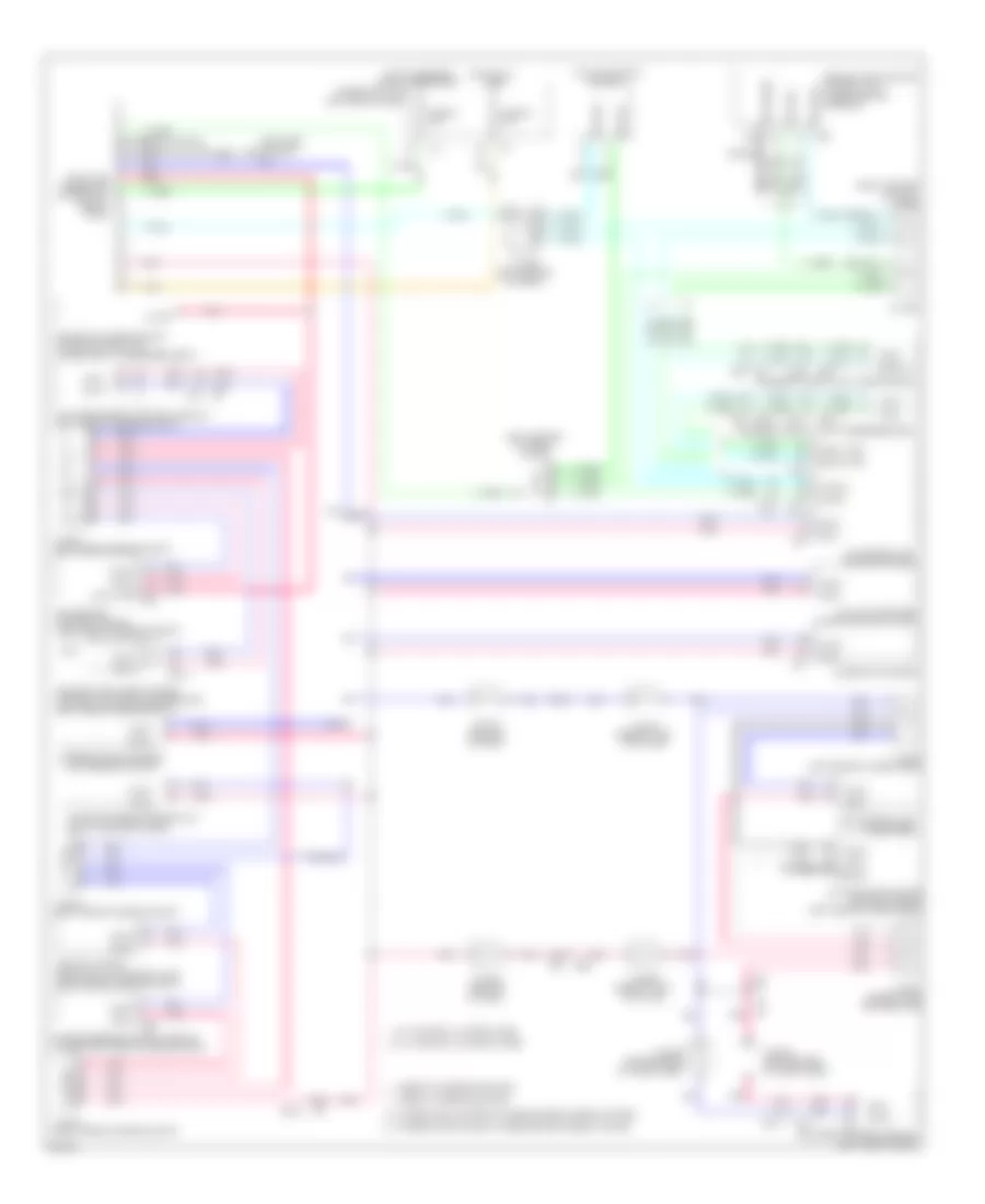 Computer Data Lines Wiring Diagram without Memory for Infiniti JX35 2013