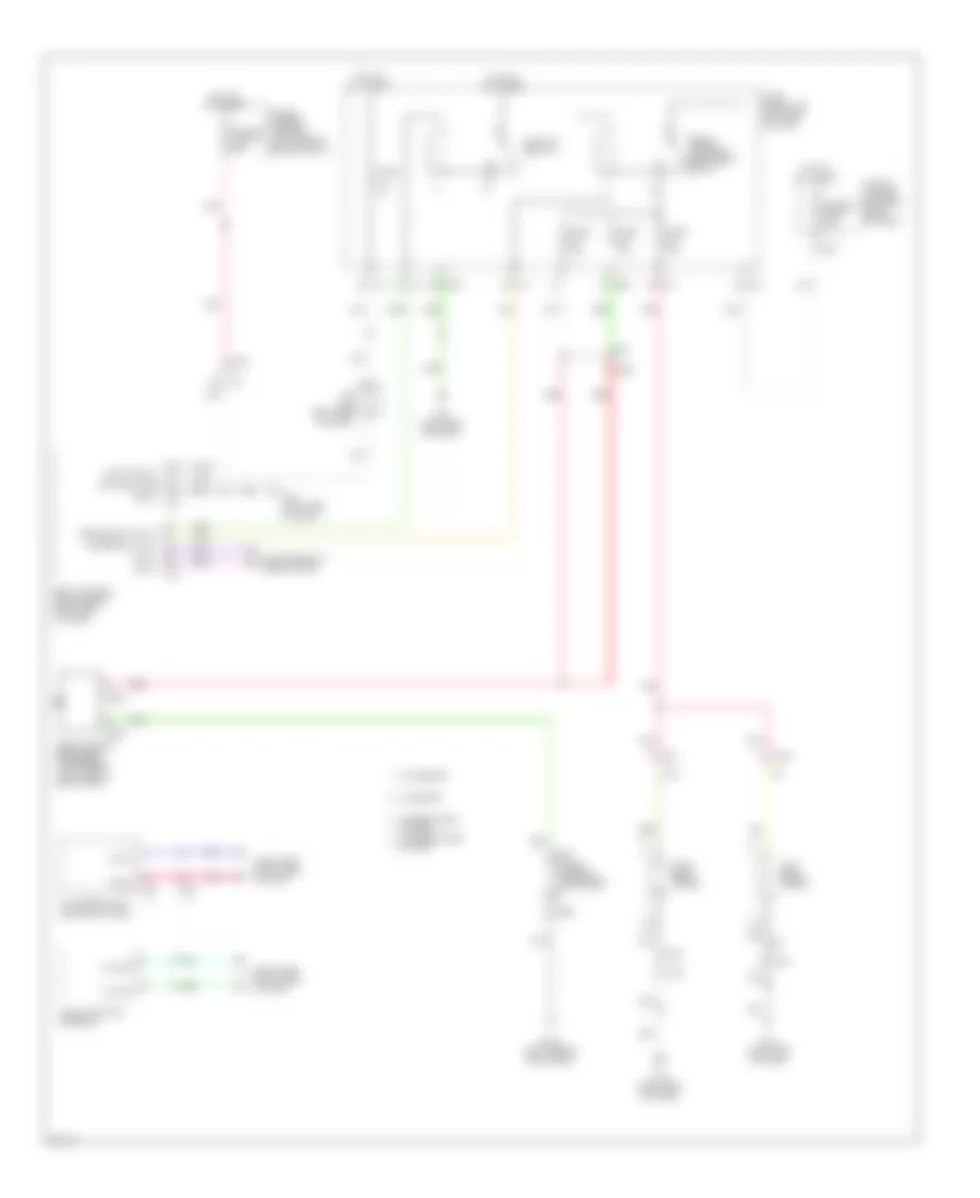 Defoggers Wiring Diagram for Infiniti JX35 2013