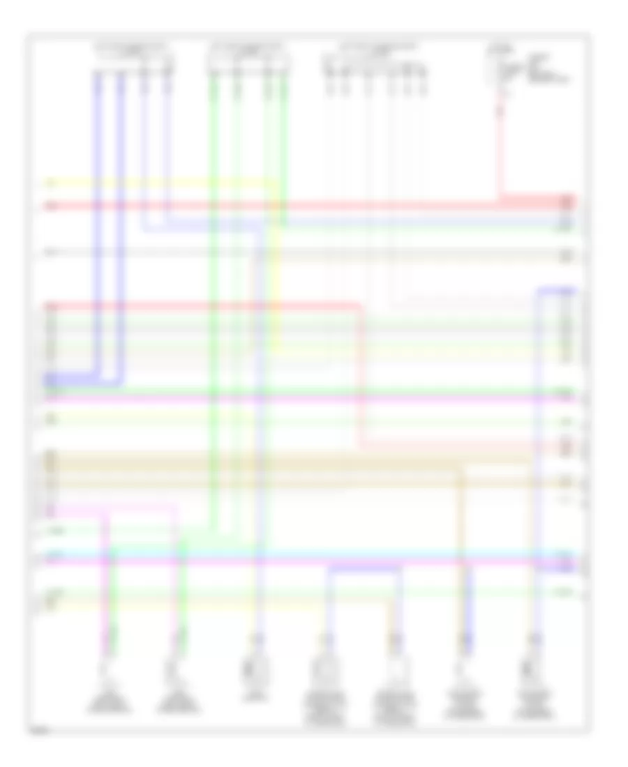 3.5L, Engine Performance Wiring Diagram (2 of 6) for Infiniti JX35 2013