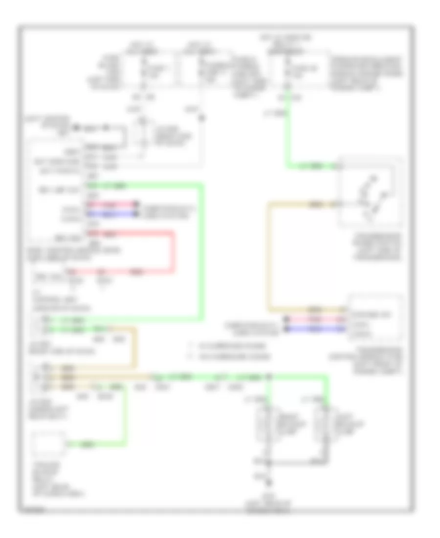 Backup Lamps Wiring Diagram for Infiniti JX35 2013