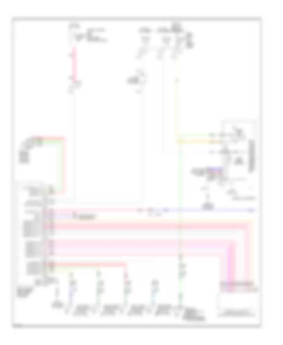 Headlights Wiring Diagram with DRL 1 of 2 for Infiniti JX35 2013