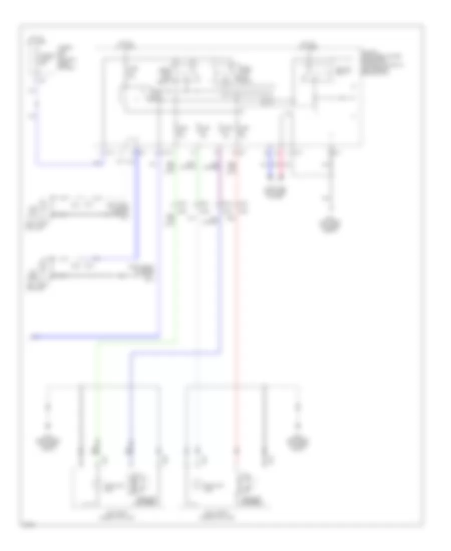 Headlights Wiring Diagram without DRL 2 of 2 for Infiniti JX35 2013