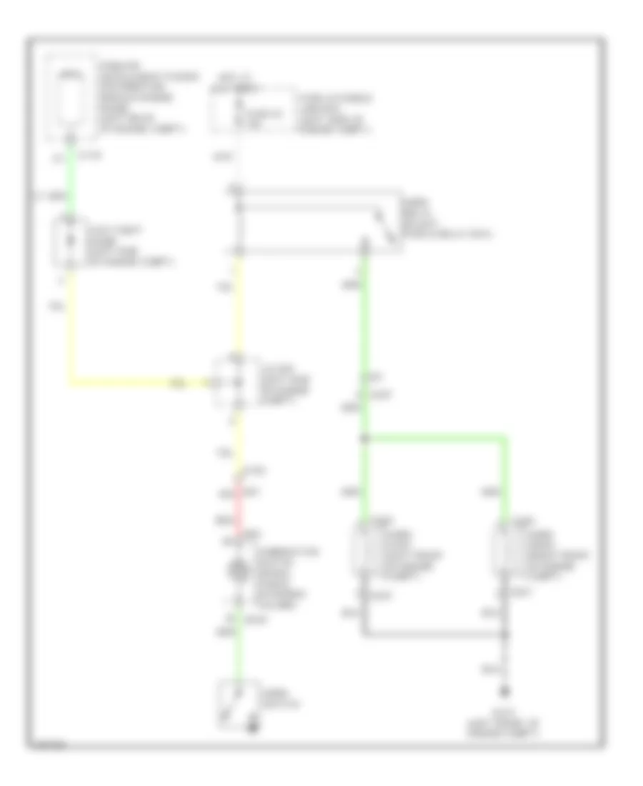 Horn Wiring Diagram for Infiniti JX35 2013