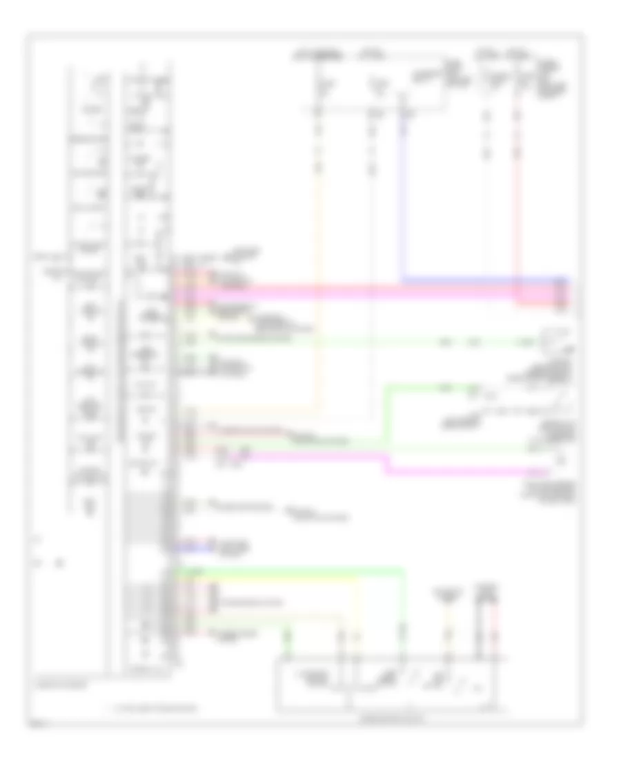 Instrument Cluster Wiring Diagram 1 of 2 for Infiniti JX35 2013