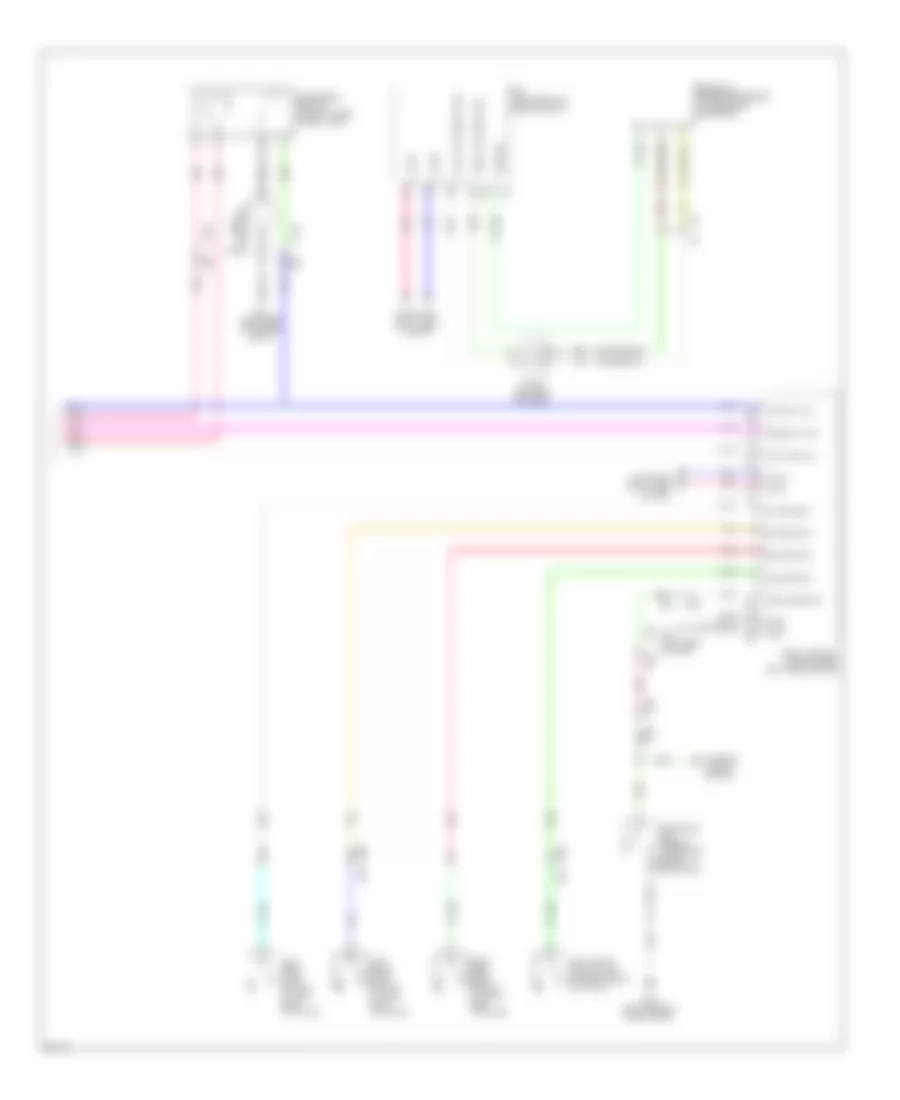 Instrument Cluster Wiring Diagram 2 of 2 for Infiniti JX35 2013