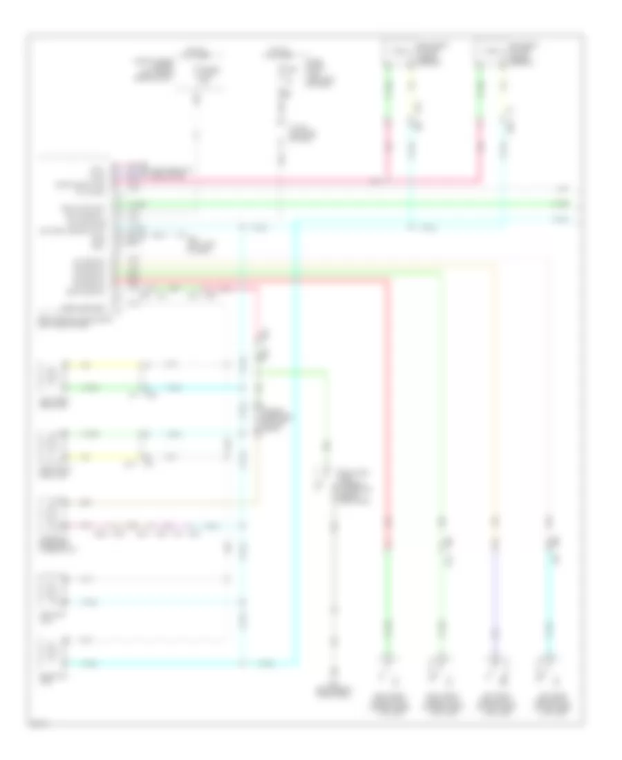 Courtesy Lamps Wiring Diagram 1 of 2 for Infiniti JX35 2013