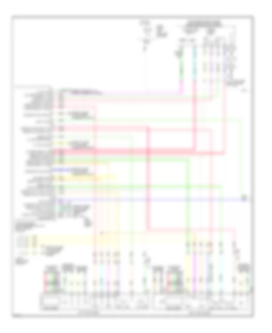 Memory Seat  Mirrors Wiring Diagram 1 of 2 for Infiniti JX35 2013