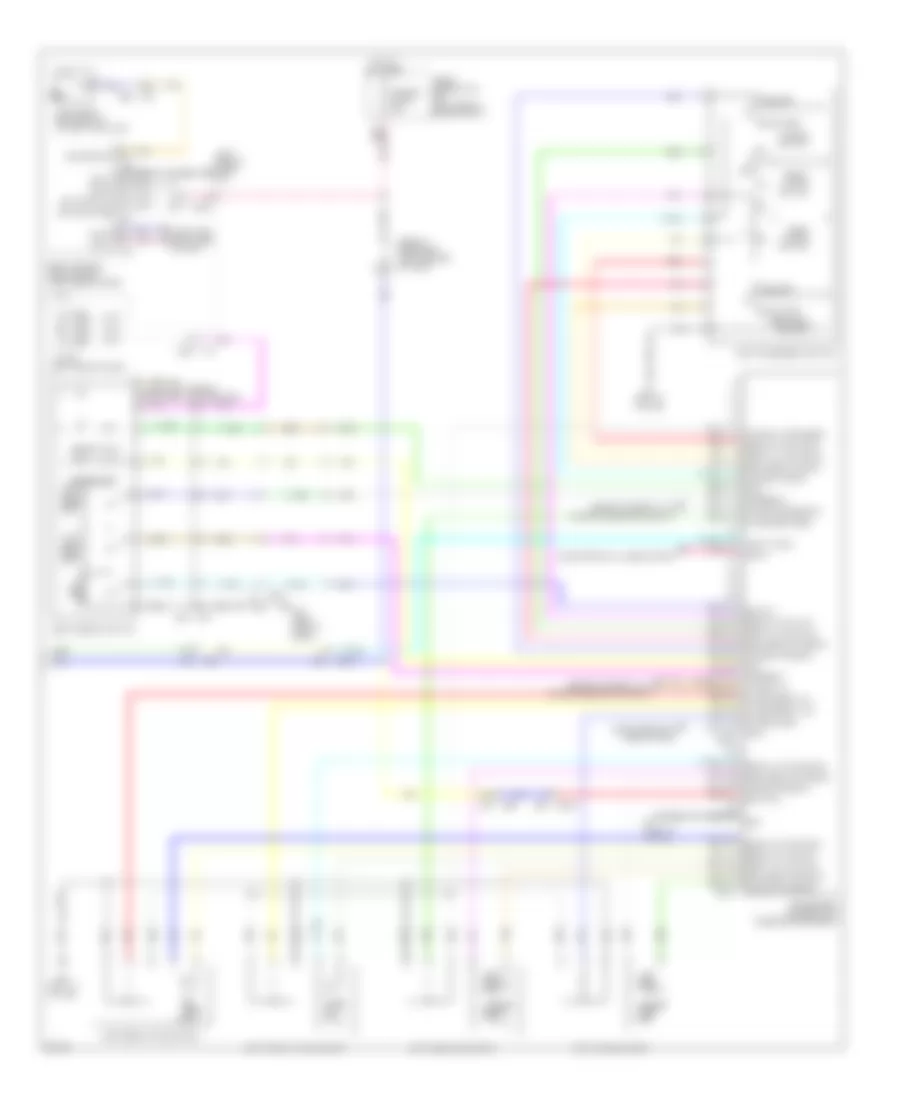 Memory Seat  Mirrors Wiring Diagram 2 of 2 for Infiniti JX35 2013