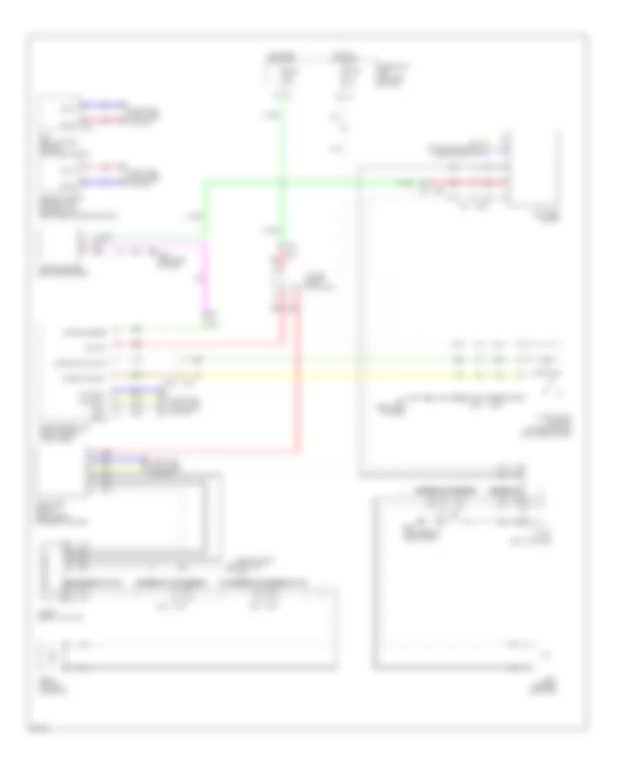 Blind Spot Information System Wiring Diagram for Infiniti JX35 2013
