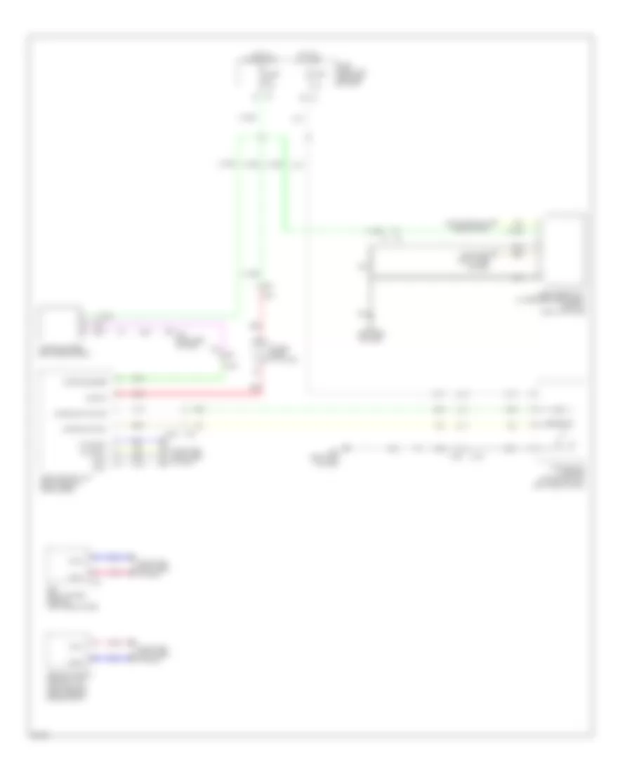 Lane Departure Warning Wiring Diagram for Infiniti JX35 2013