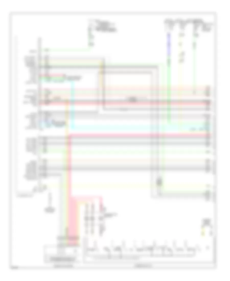 Navigation Wiring Diagram, with Surround Sound (1 of 12) for Infiniti JX35 2013