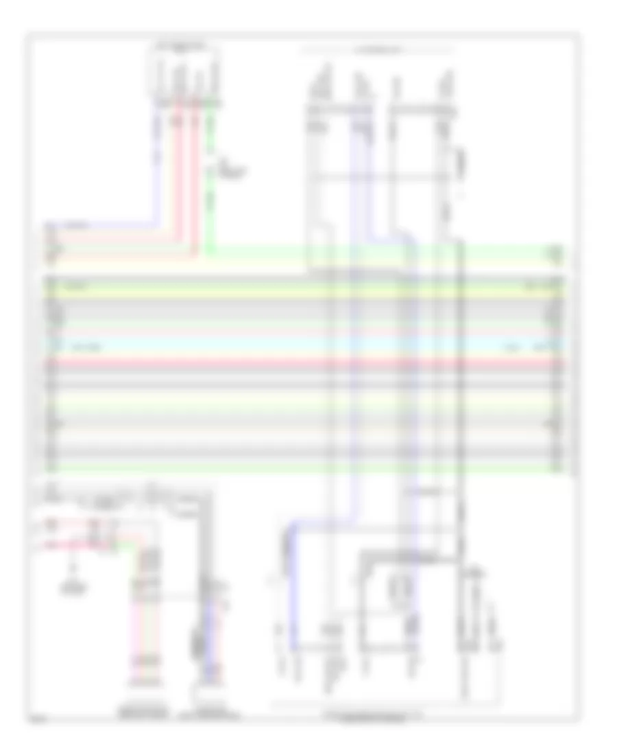 Navigation Wiring Diagram, with Surround Sound (3 of 12) for Infiniti JX35 2013