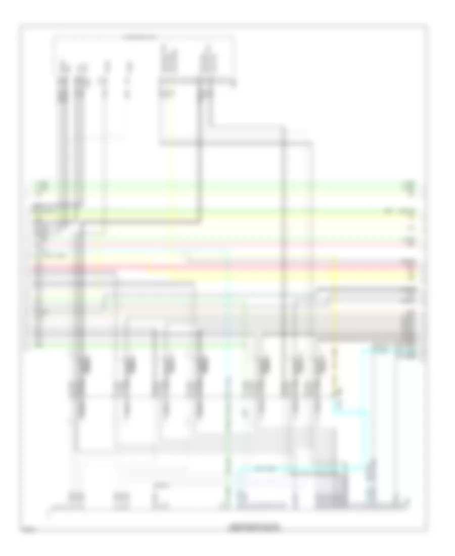 Navigation Wiring Diagram, with Surround Sound (4 of 12) for Infiniti JX35 2013