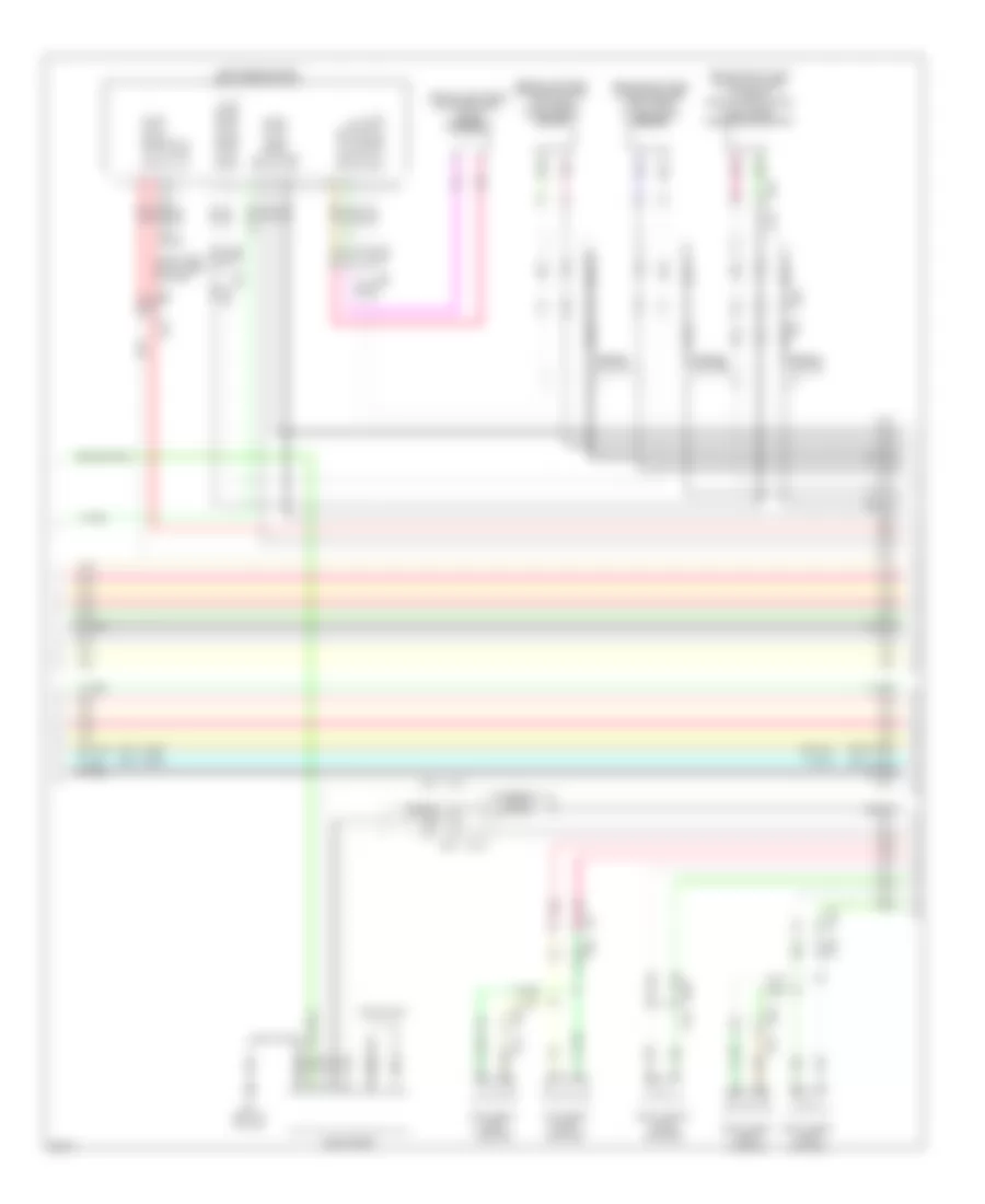 Navigation Wiring Diagram, with Surround Sound (6 of 12) for Infiniti JX35 2013