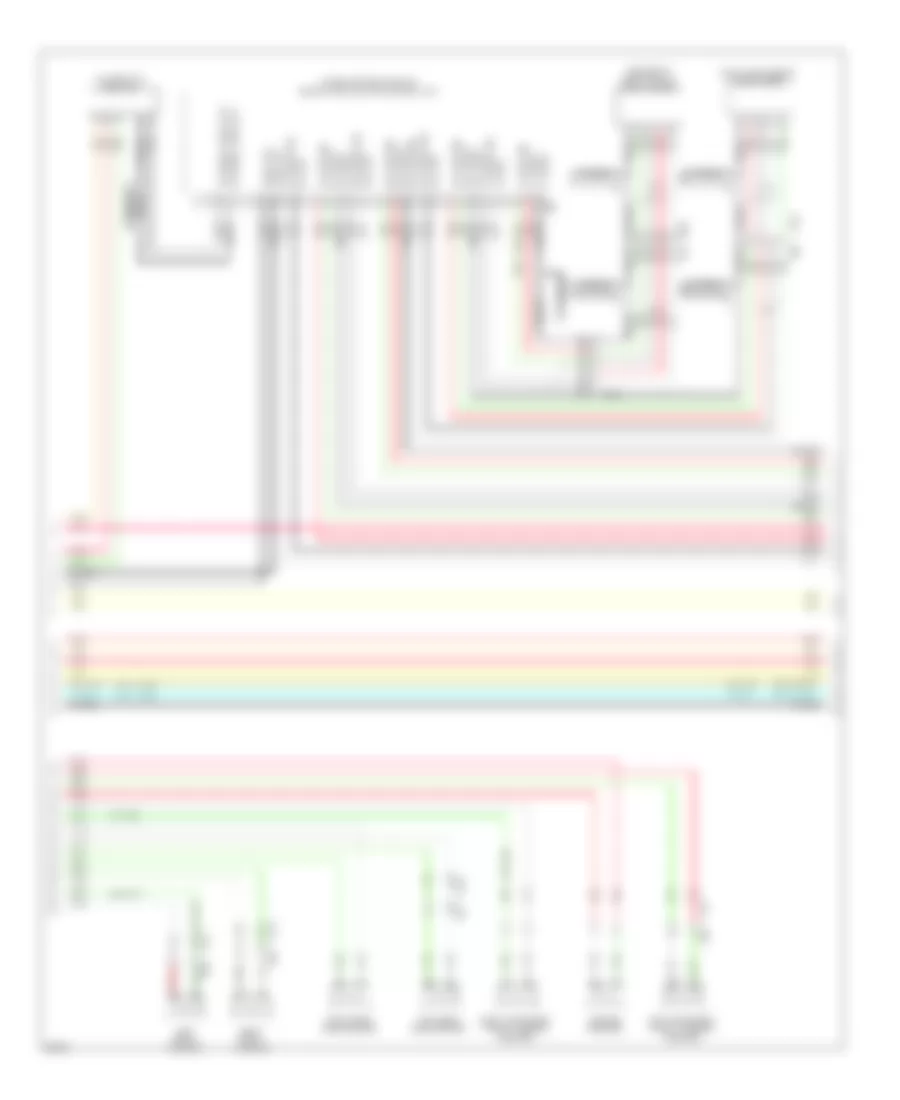 Navigation Wiring Diagram, with Surround Sound (8 of 12) for Infiniti JX35 2013