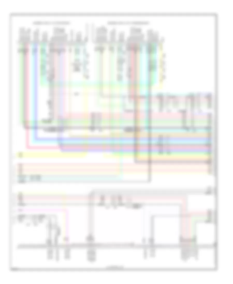 Navigation Wiring Diagram, with Surround Sound (10 of 12) for Infiniti JX35 2013