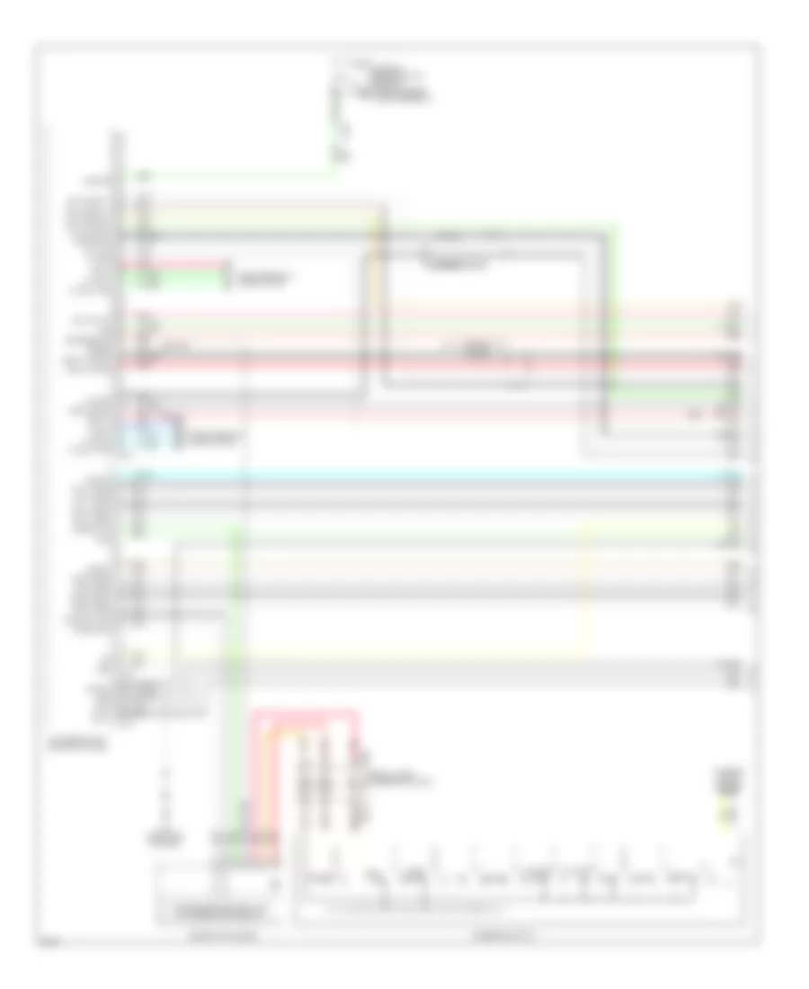 Navigation Wiring Diagram, without Surround Sound (1 of 10) for Infiniti JX35 2013