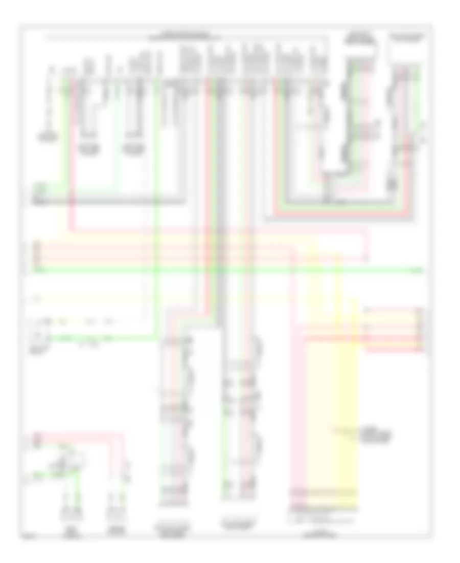 Navigation Wiring Diagram, without Surround Sound (5 of 10) for Infiniti JX35 2013