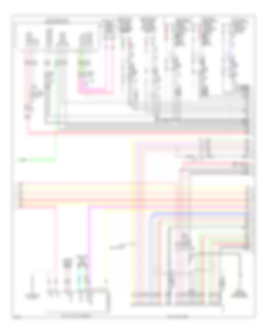 Navigation Wiring Diagram, without Surround Sound (6 of 10) for Infiniti JX35 2013