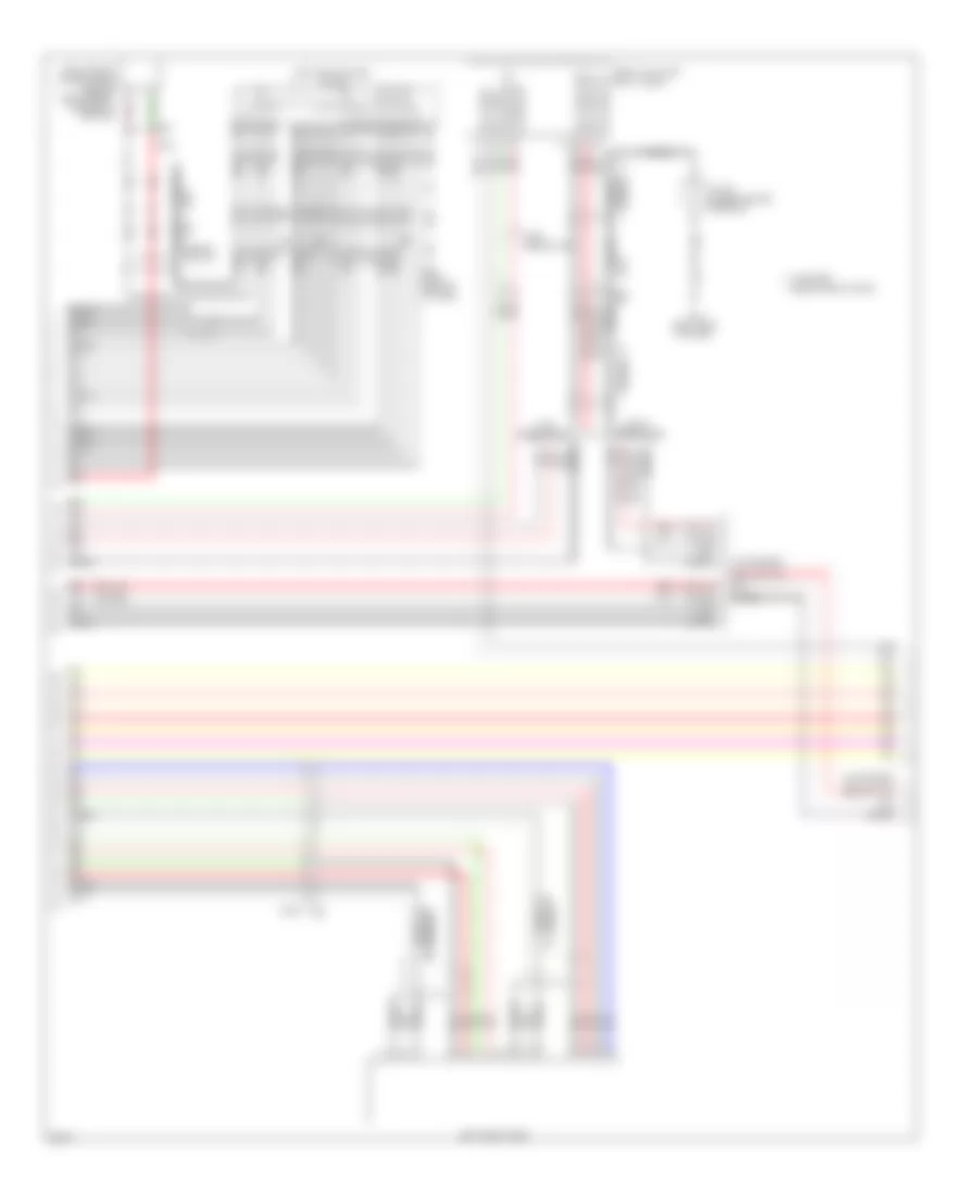 Navigation Wiring Diagram, without Surround Sound (7 of 10) for Infiniti JX35 2013