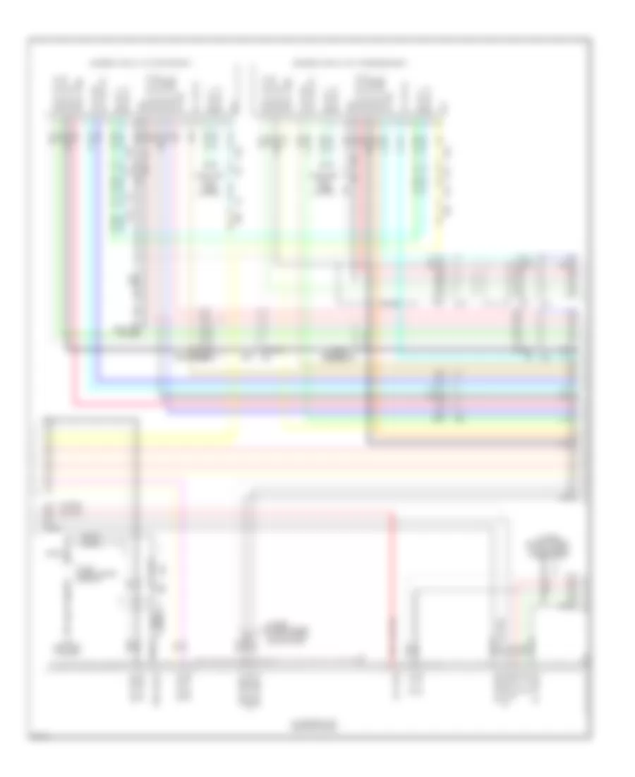 Navigation Wiring Diagram, without Surround Sound (8 of 10) for Infiniti JX35 2013